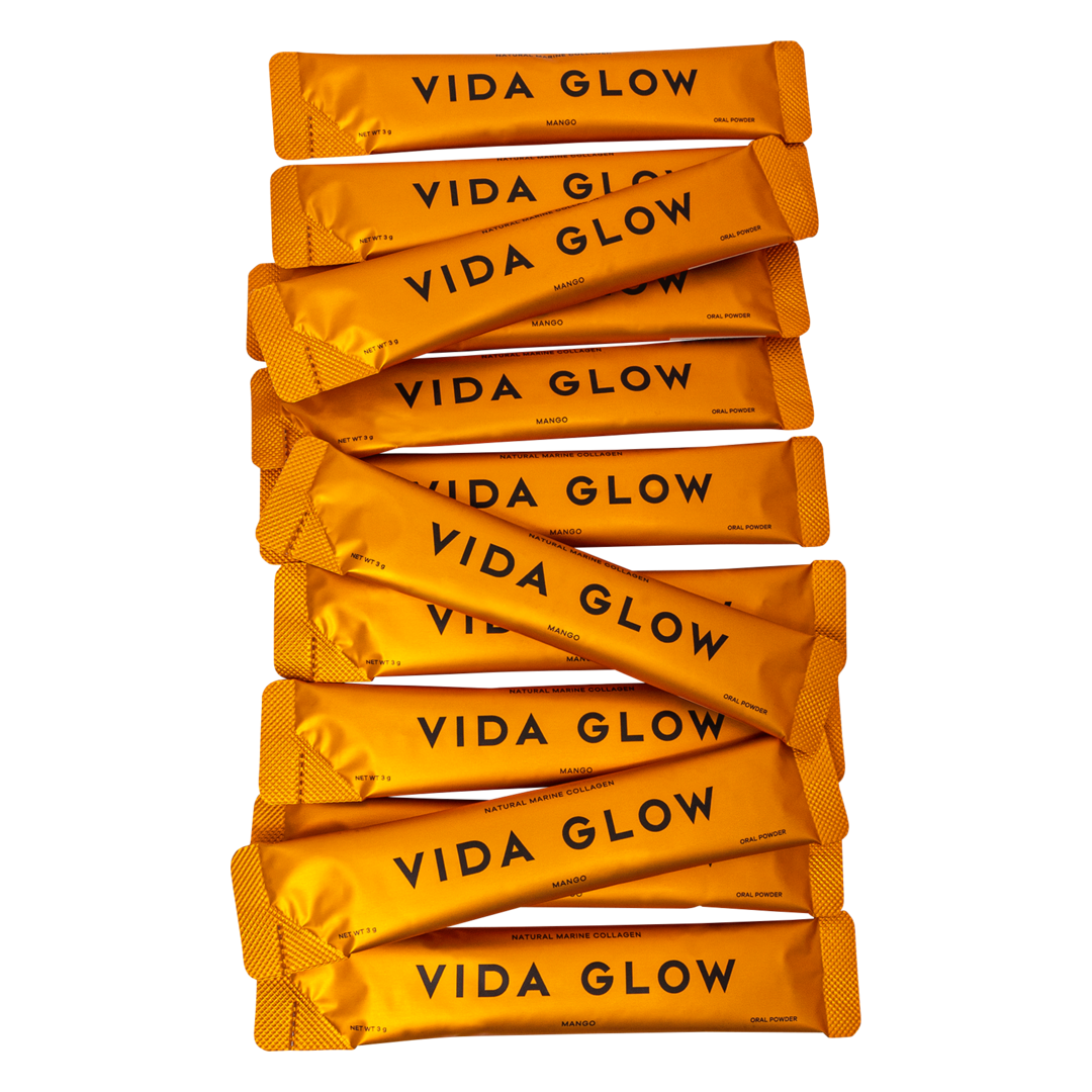 Vida Glow Natural Marine Collagen Sachets - Mango Flavour