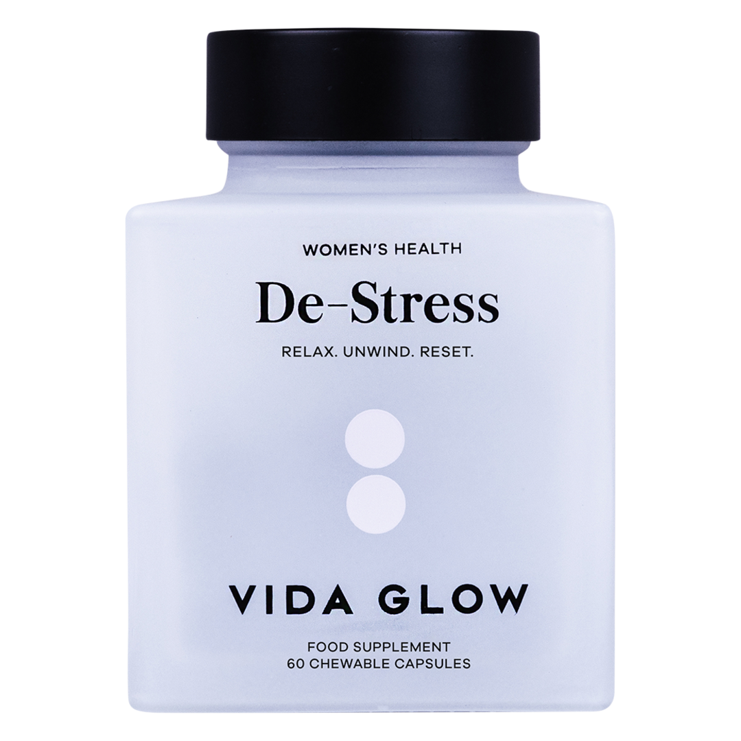 Vida Glow Women's Health De-Stress - 60 Chewable Capsules